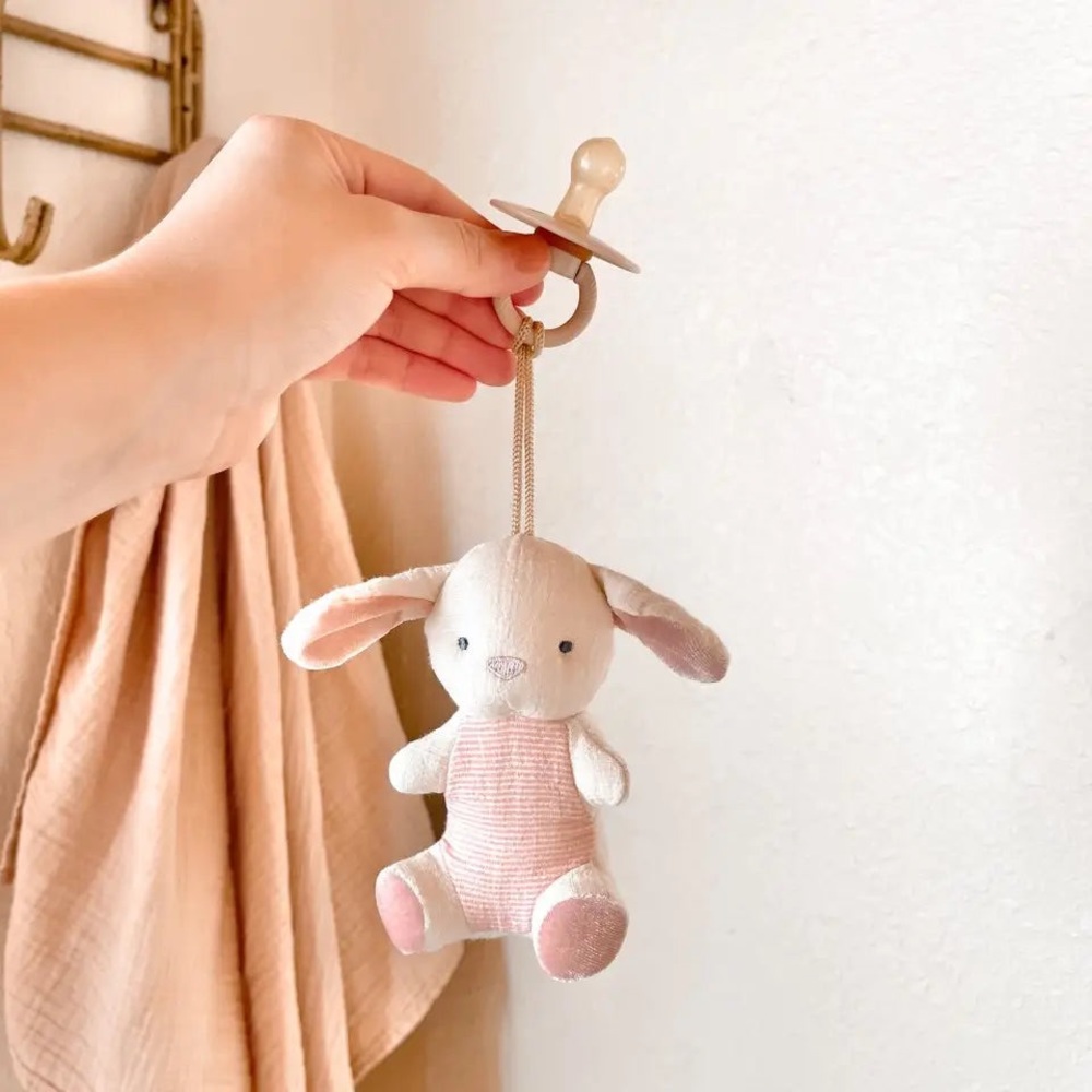 Itzy Ritzy Bitzy Pal Natural Rubber Pacifier & Lovey - Bunny - Picture 2 of 8